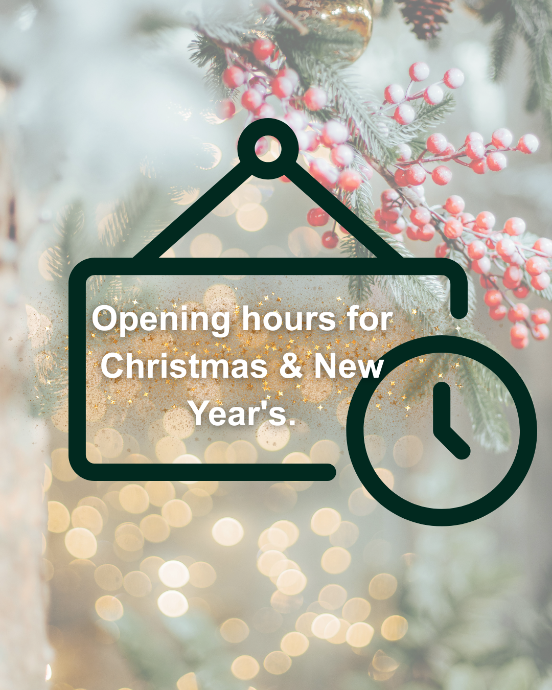 Christmas Opening Hours